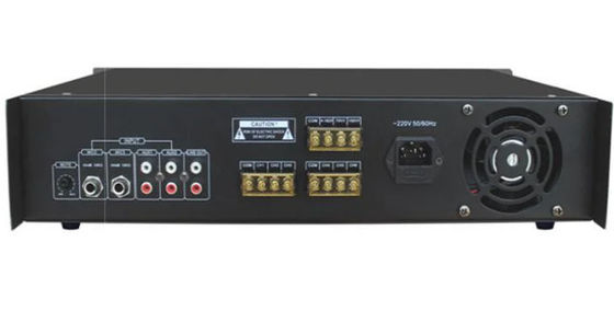 آمپلی فایر Mixer 6 Zone 500w Amplifier Audio with MP3 &amp; FM Public Address System مجموعه کامل