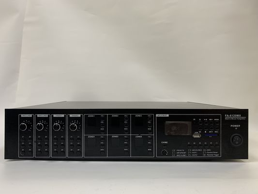 آمپلی فایر ماتریس صوتی 6*120 وات مجموعه سیستم Pa 6 کانال نسبت S/N 70dB