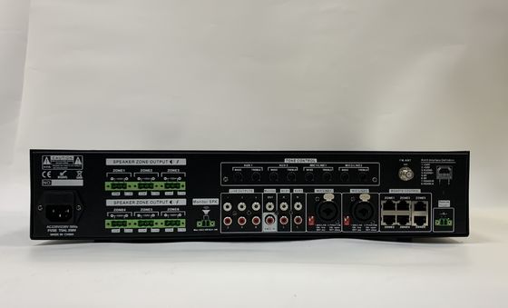 آمپلی فایر ماتریس صوتی 6*120 وات مجموعه سیستم Pa 6 کانال نسبت S/N 70dB