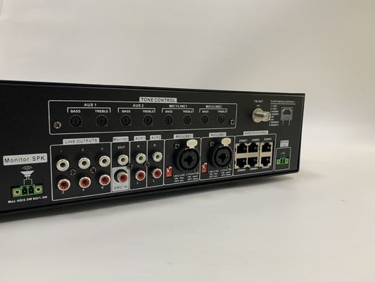 آمپلی فایر ماتریس صوتی 6*120 وات مجموعه سیستم Pa 6 کانال نسبت S/N 70dB