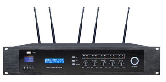 سیستم کنفرانس بی سیم قابل شارژ UHF Master Controller باتری قابل شارژ LIPO
