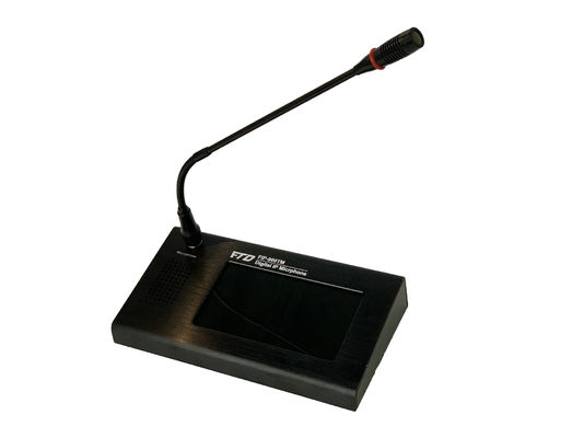 سیستم PA شبکه IP 24 ولت FTD DC 7 اینچی صفحه لمسی LCD میکروفون مبتنی بر IP از راه دور