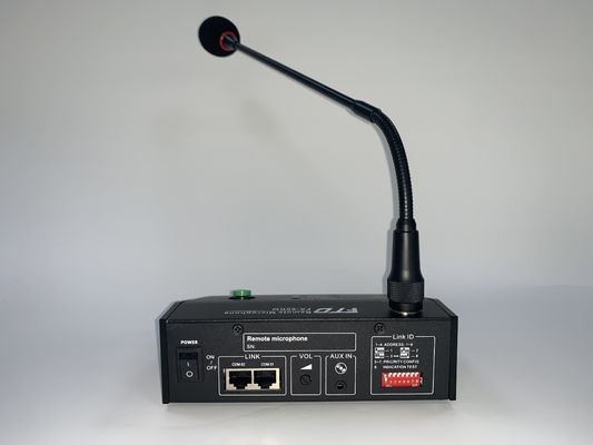 RS485 600m تقویت کننده سیستم PA میکروفون از راه دور 6 منطقه تا 8 واحد