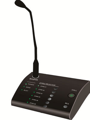 FTD Audio Matrix Amplifier Black 6 Zone Gooseneck Remote Call Microphone Paging Black