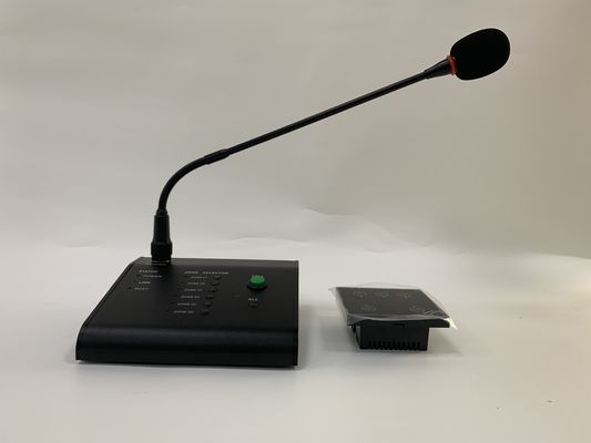 FTD Audio Matrix Amplifier Black 6 Zone Gooseneck Remote Call Microphone Paging Black