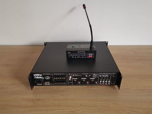 پشتیبانی از Max 8 Remote PA System Amplifier 6 Zone 120W Power Amplifier
