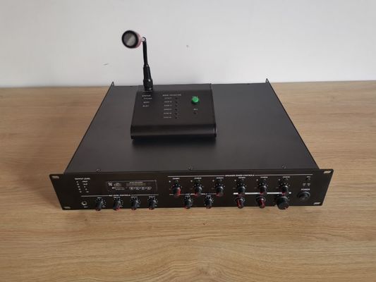 پشتیبانی از Max 8 Remote PA System Amplifier 6 Zone 120W Power Amplifier