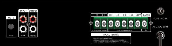 تقویت کننده قدرت سیستم RoHS ISO9001 30W PA با حفاظت اضافه بار ECHO