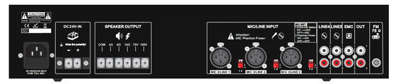 تقویت کننده Speech PA System 24VDC 60W Stereo Amplifier با دوام