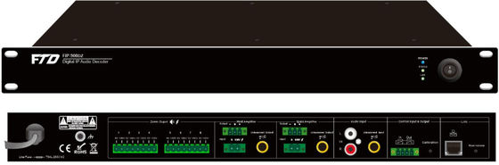 آداپتور صوتی شبکه IP 1U Height 8 Zone AC230V IGMP ARP Protocol ICMP