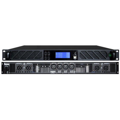 آمپلی فایر صوت 4 کاناله مشکی کلاس D AC180V برای سینما و سینما