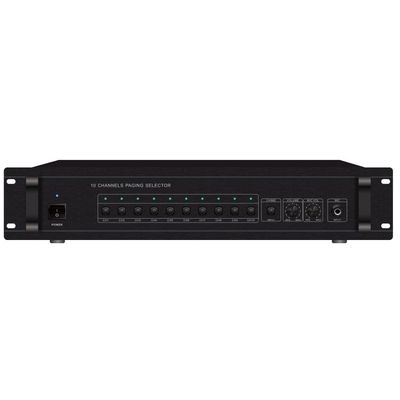 830W 10 منطقه PA سیستم آدرس عمومی سیستم فیوز AC انتخاب صفحه بندی سیاه