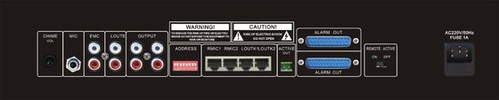 830W 10 منطقه PA سیستم آدرس عمومی سیستم فیوز AC انتخاب صفحه بندی سیاه