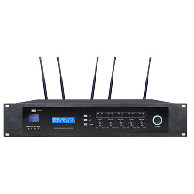 FTD DC12V سیستم های کنفرانس بی سیم کنترل کننده اصلی UHF با ضبط کننده MP3 Player