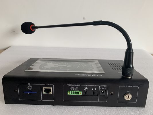 میکروفون صفحه نمایش لمسی از راه دور Dc 24v IP Network Pa System